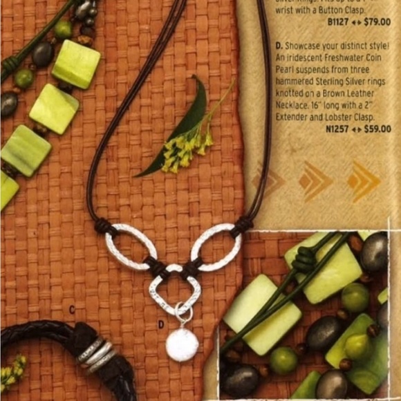 Retired Silpada Coin Pearl Necklace - Picture 6 of 6